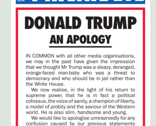 Donald trump an apology